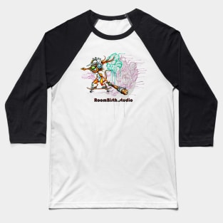 skater fox t-shirt 3 Baseball T-Shirt